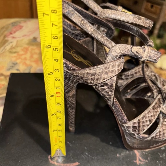 YSL python tribute platform gorgeous shoes 39 1/2 - Picture 2 of 6